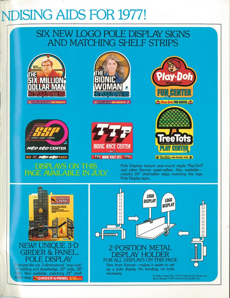 Kenner Six Million Dollar Man Shelf Talker