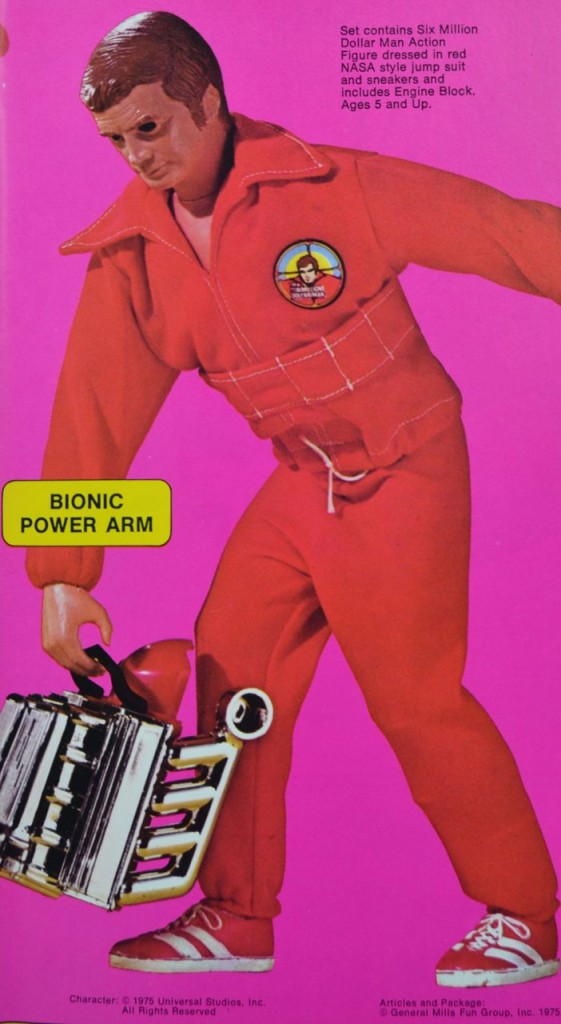 Kenner Six Million Dollar Man with Engine Block 1975 Toy Fair Catalog