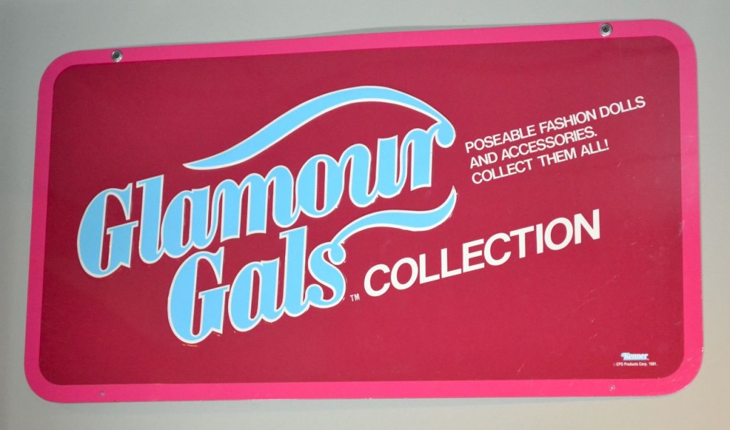 Kenner 1981 Glamour Gals Double-Sided Metal Store Display