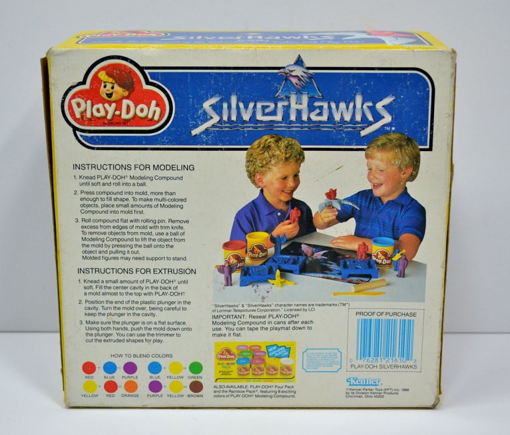 Kenner Silverhawks Play-Doh Playset Box