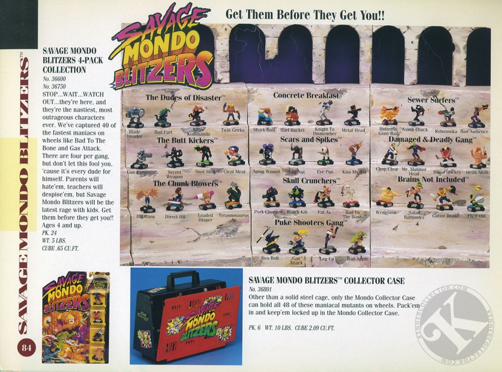Kenner Savage Mondo Blitzers Toy Fair 1992