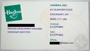 Kenner Business Card