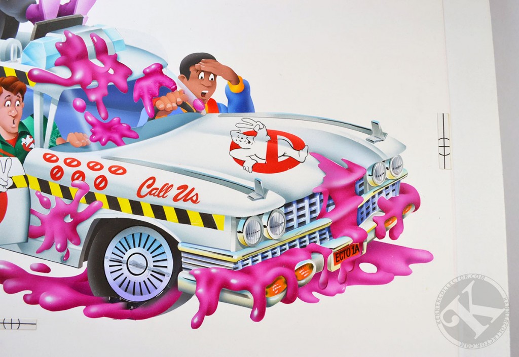 Kenner Real Ghostbusters Ecto-1A Box OriginalArt