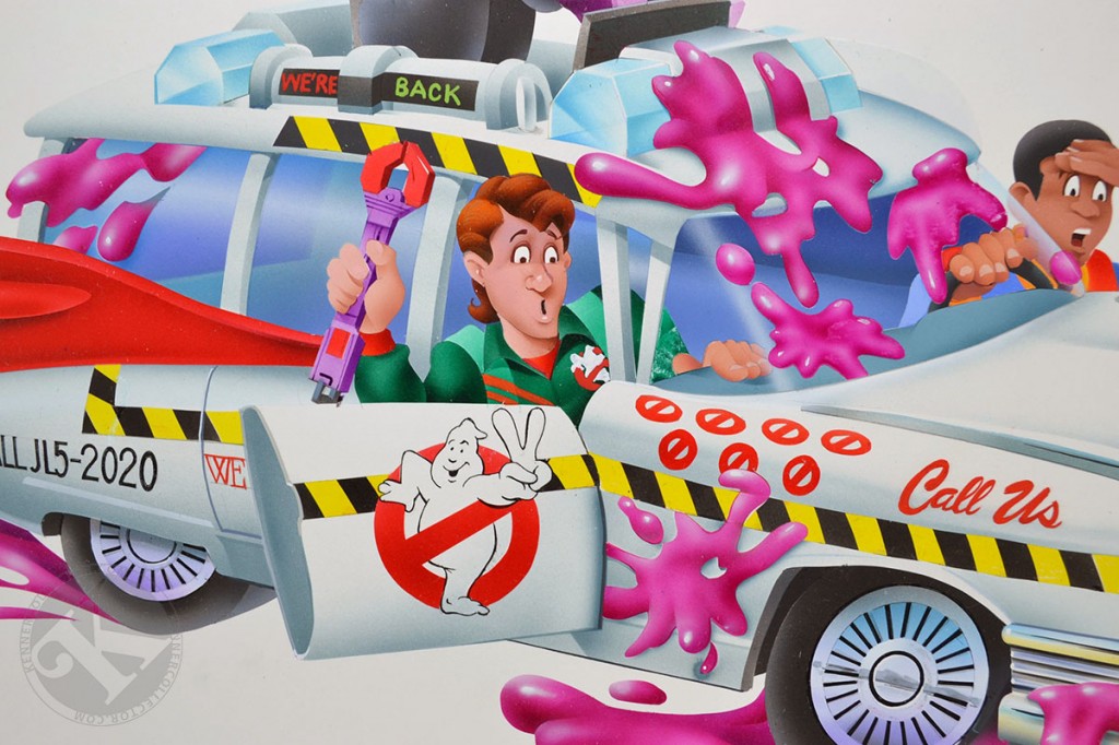 Kenner Real Ghostbusters Ecto-1A Box OriginalArt