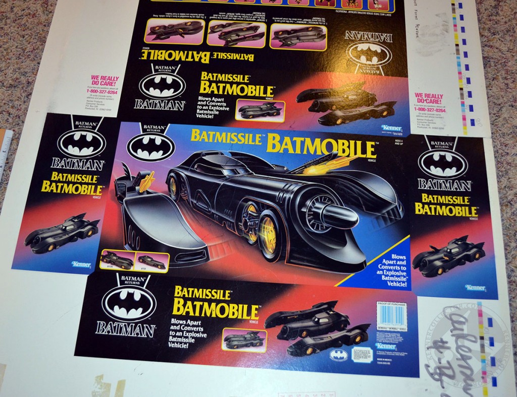 Kenner Batman Returns Batmissile Batmobile Proof Sheet